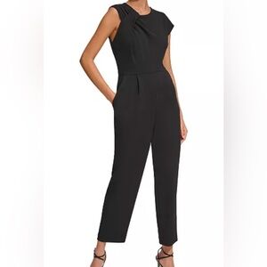 NWT Calvin Klein Asymmetrical Neckline Jumpsuit - Size 10